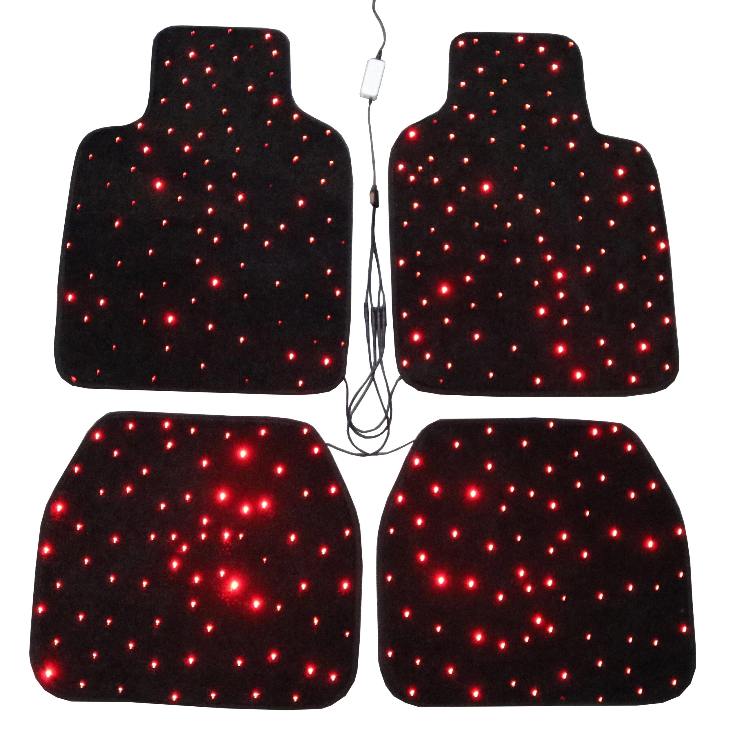 4pcs Fiber Optic Twinkle Stars Car Mats WaterProof Star Light Car LED Rugs With APP Remote Control Light Effect 4pcs Fiber Optic Twinkle Stars Car Mats WaterProof Star Light Car LED Rugs With APP Remote Control Light Effect