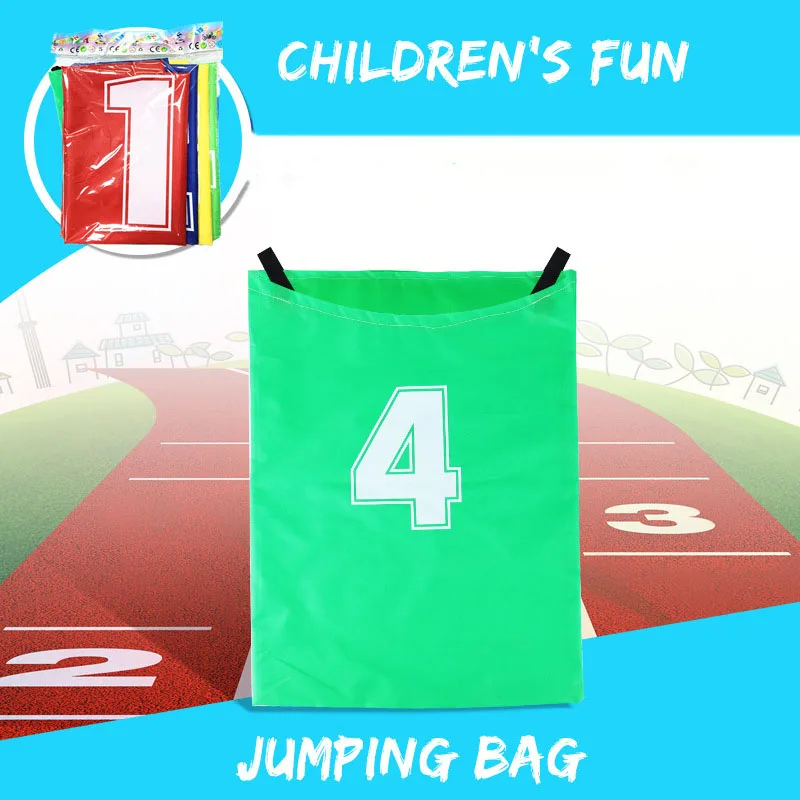4Pcs Fun Outdoor Sports Props Kangaroo Jumping Bag Sack Race Games Parent-child Interactive Sense Training Kids