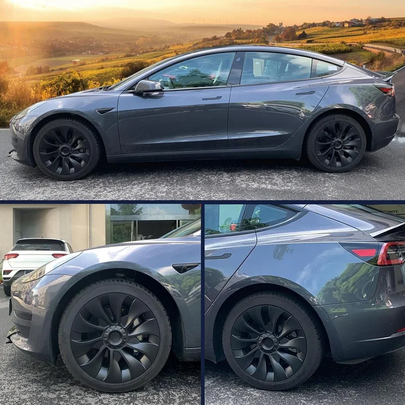 4PCS Hub Cap Performance Replacement Wheel Cap Automobile Full Rim Cover Accessories for Tesla Model 3 18 Inch Hubcap 4PCS Hub Cap Performance Replacement Wheel Cap Automobile Full Rim Cover Accessories for Tesla Model 3 18 Inch Hubcap
