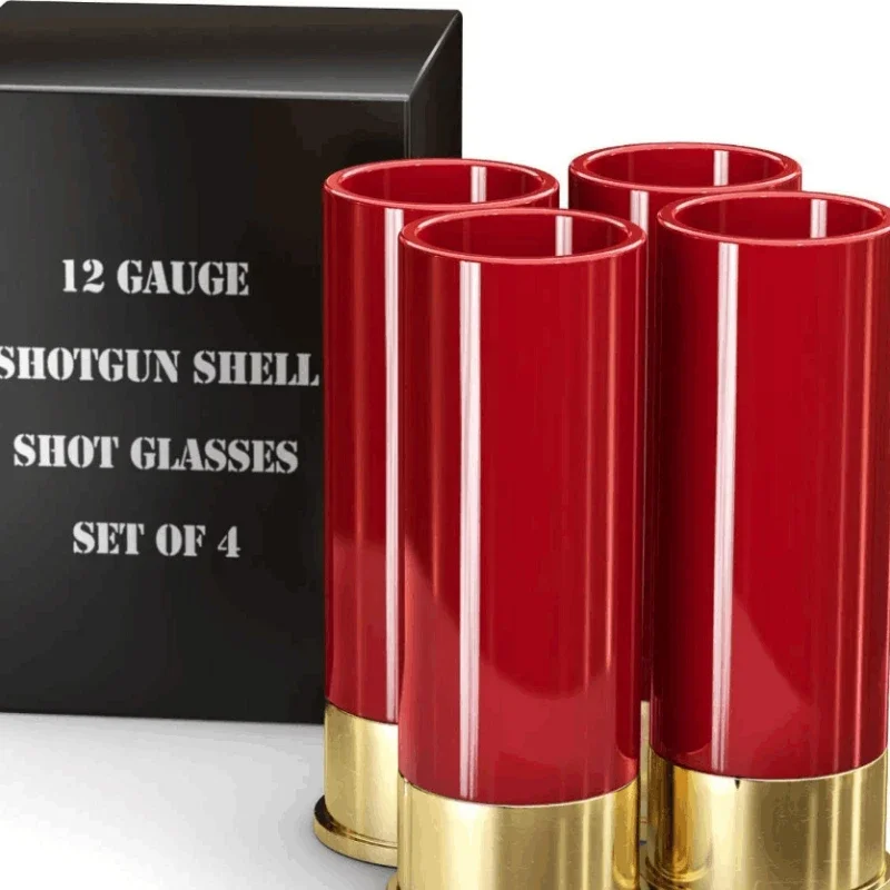 4PCS/Set 36ML Shot Glass Drinking Cup Creative High Quality Plastic Shotgun Bullet Shape Water Wine Glass Party 4PCS/Set 36ML Shot Glass Drinking Cup Creative High Quality Plastic Shotgun Bullet Shape Water Wine Glass Party