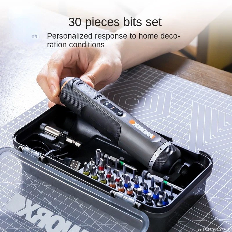 4V Electrical Screwdriver Sets Smart Cordless Electric Screwdrivers USB Rechargeable Handle 30 Bit Sets Power Tools