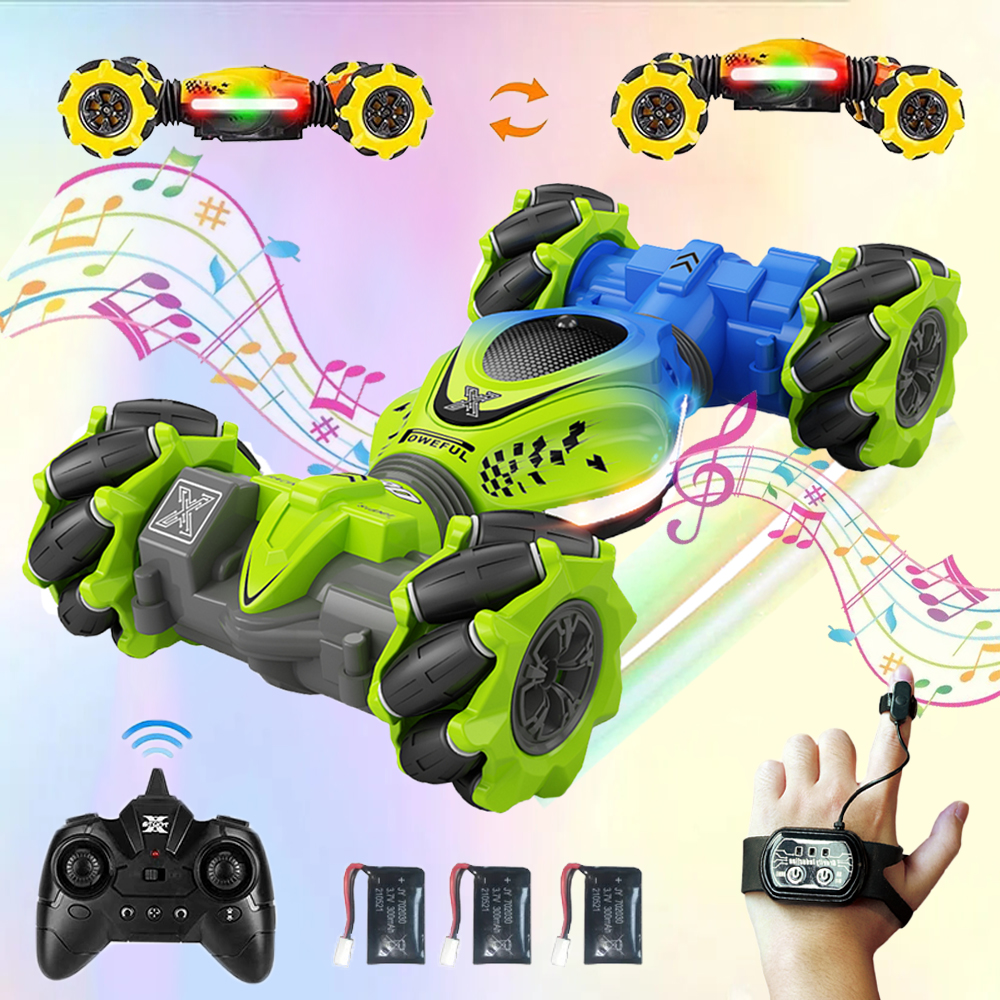 4WD RC Car Toy 2.4G Radio Remote Control Cars RC Watch Gesture Sensor Rotation Twist Stunt Drift Vehicle Toy for