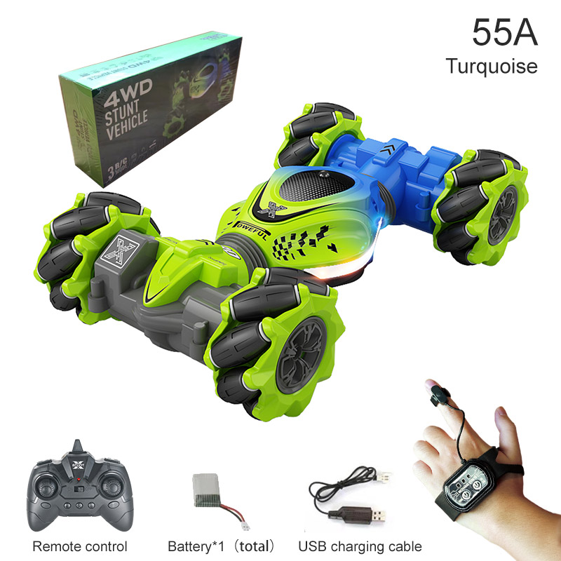 4WD RC Car Toy 2.4G Radio Remote Control Cars RC Watch Gesture Sensor Rotation Twist Stunt Drift Vehicle Toy for