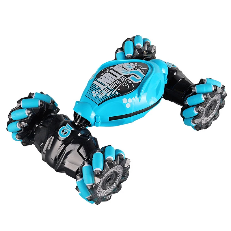 4WD RC Drift Car With Music Led Lights 2.4G Gesture Radio Remote Control Spray Stunt Car 360° Rotating Climbing Car