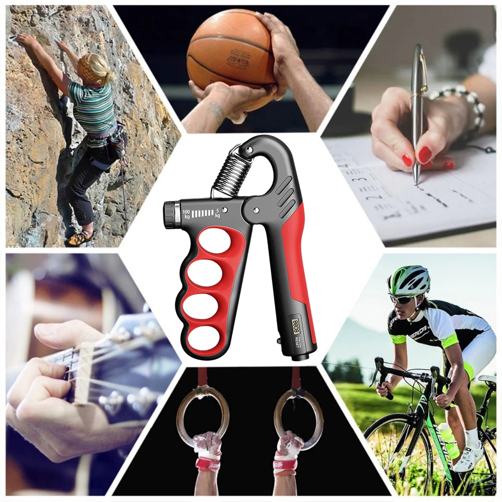 5-100Kg Hand Gripper Gym Wrist Expander Hand Strengthener Adjustable Dynamometer Hand Grip Finger Forearm Trainer 5-100Kg Hand Gripper Gym Wrist Expander Hand Strengthener Adjustable Dynamometer Hand Grip Finger Forearm Trainer