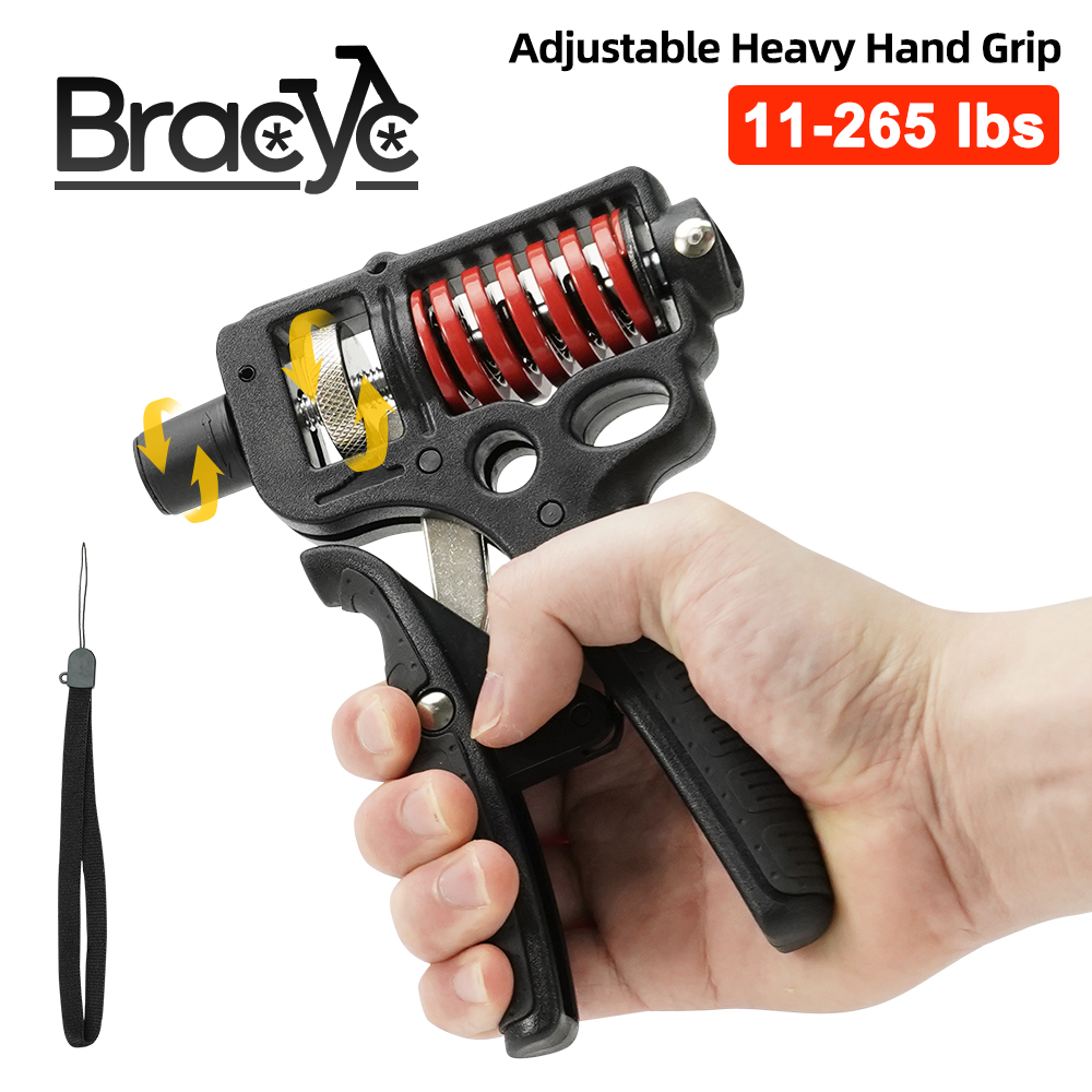5-120kg Adjustable Heavy Hand Grip Strengthener Finger Expander Arm Wrist Forearm Trainers Fitness Steel Spring Gripper