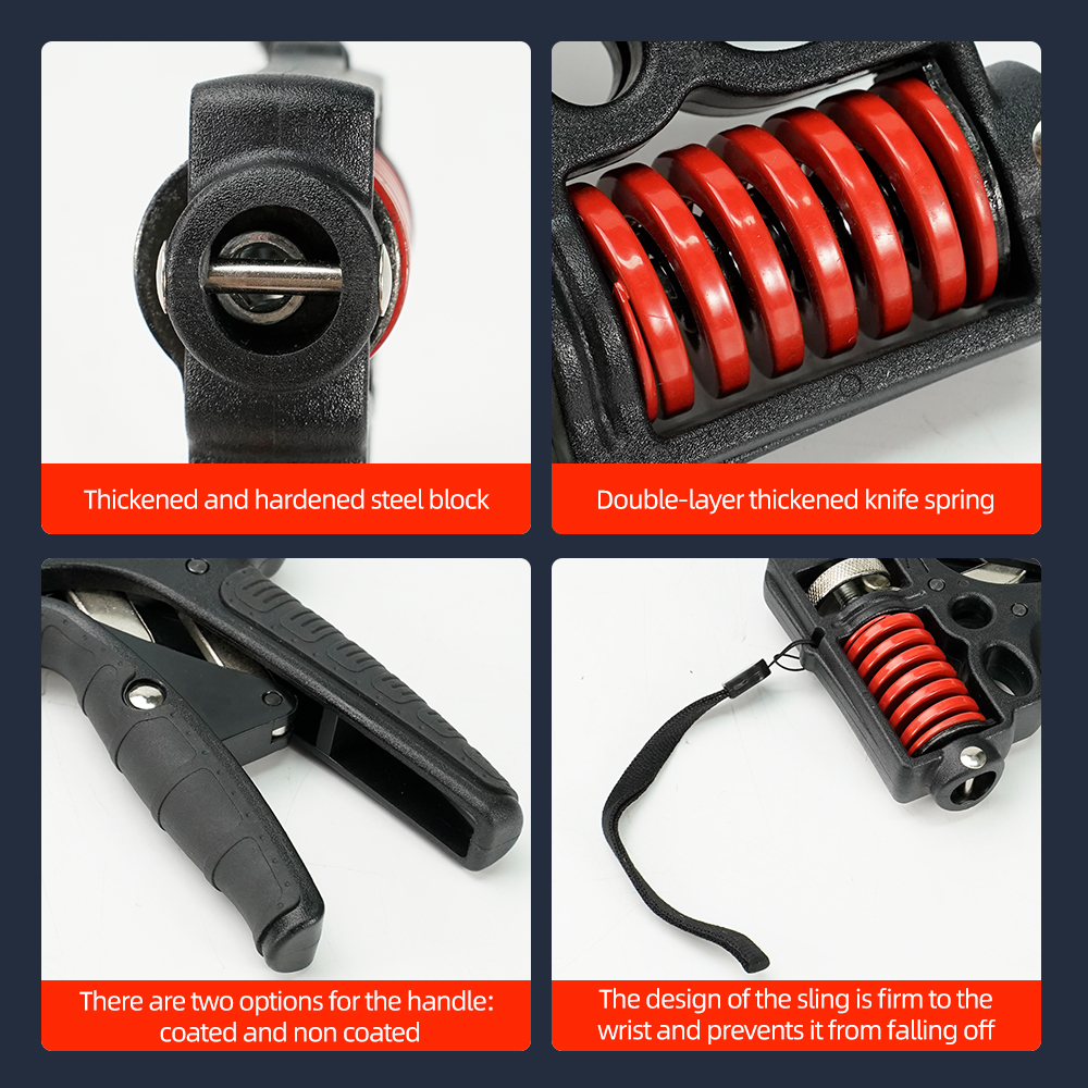5-120kg Adjustable Heavy Hand Grip Strengthener Finger Expander Arm Wrist Forearm Trainers Fitness Steel Spring Gripper