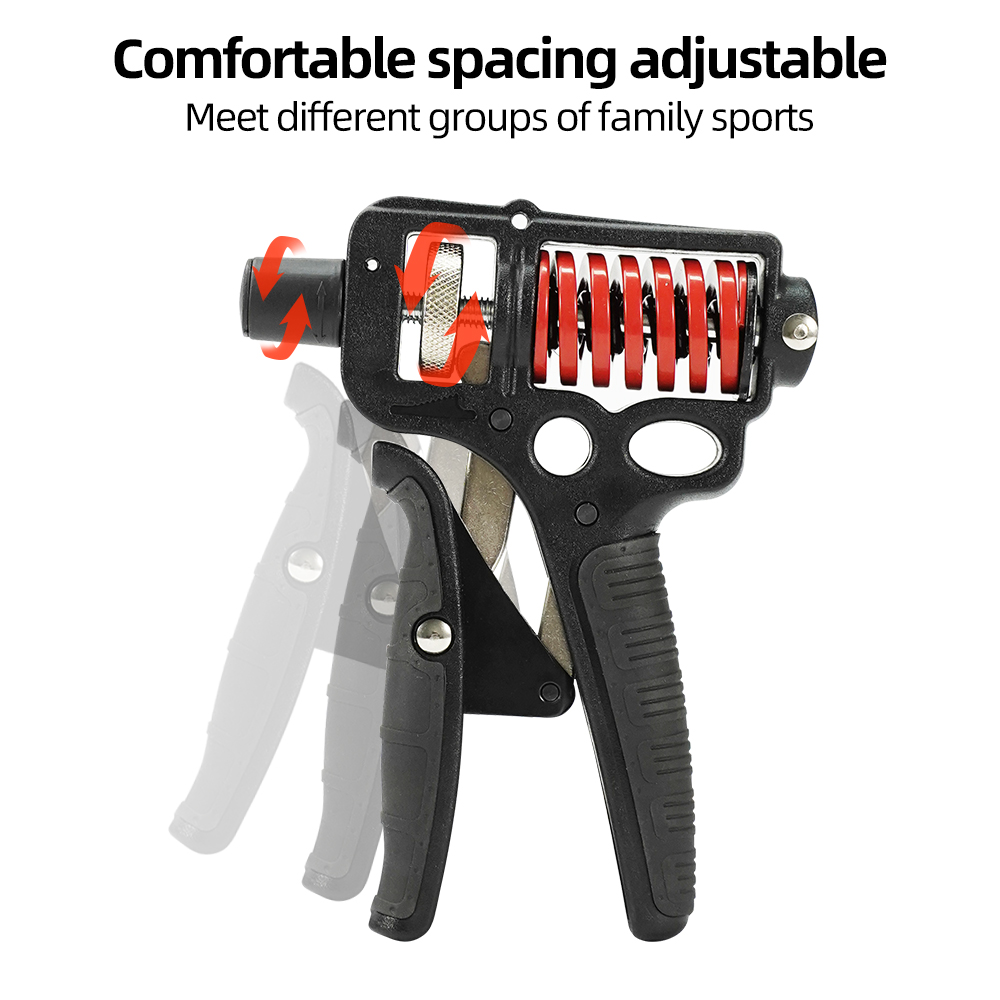 5-120kg Adjustable Heavy Hand Grip Strengthener Finger Expander Arm Wrist Forearm Trainers Fitness Steel Spring Gripper