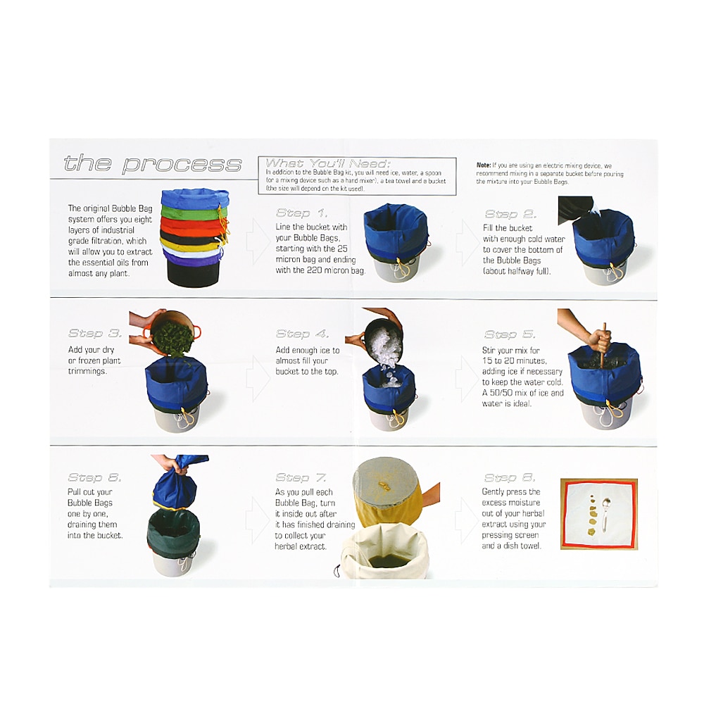 5 Gallon Bubble Bags Extraction Kit (5pcs) 5 Gallon Bubble Bags Extraction Kit (5pcs)