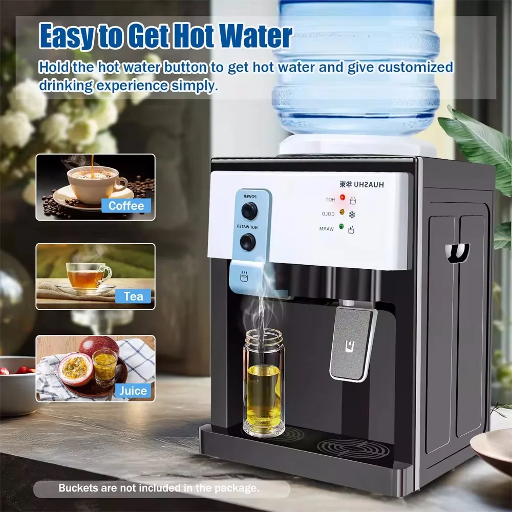 5 Gallon Top Loading Water Cooler Dispenser Countertop Hot+Cold Drinking Machine 5 Gallon Top Loading Water Cooler Dispenser Countertop Hot+Cold Drinking Machine