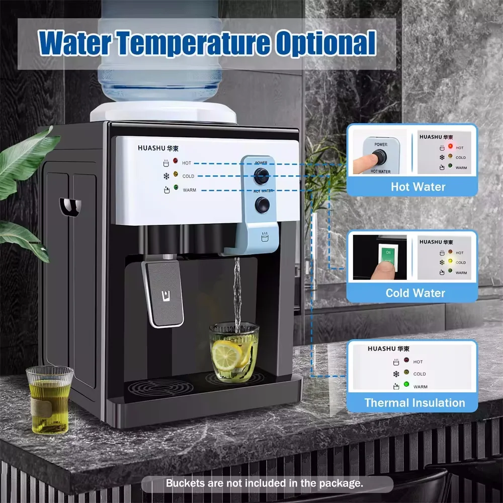 5 Gallon Top Loading Water Cooler Dispenser Countertop Hot+Cold Drinking Machine 5 Gallon Top Loading Water Cooler Dispenser Countertop Hot+Cold Drinking Machine