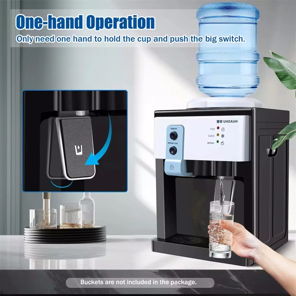 5 Gallon Top Loading Water Cooler Dispenser Countertop Hot+Cold Drinking Machine 5 Gallon Top Loading Water Cooler Dispenser Countertop Hot+Cold Drinking Machine