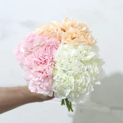 5 Heads Peony Silk Flowers for Home Decor 5 Heads Peony Silk Flowers for Home Decor