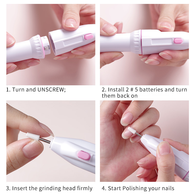 5 in 1 Battery Operated Electric Nail Polisher 5 in 1 Battery Operated Electric Nail Polisher