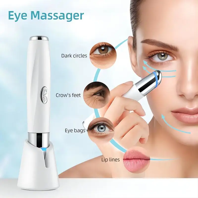 5 In 1 Eye Beauty Device Facial Massager Led Red Light Therapy Wand for Relax Eye Dark Circles Eye Bags Puffiness 5 In 1 Eye Beauty Device Facial Massager Led Red Light Therapy Wand for Relax Eye Dark Circles Eye Bags Puffiness