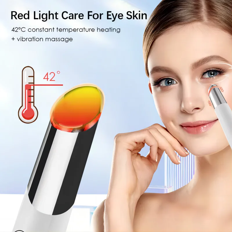 5 In 1 Eye Beauty Device Facial Massager Led Red Light Therapy Wand for Relax Eye Dark Circles Eye Bags Puffiness 5 In 1 Eye Beauty Device Facial Massager Led Red Light Therapy Wand for Relax Eye Dark Circles Eye Bags Puffiness