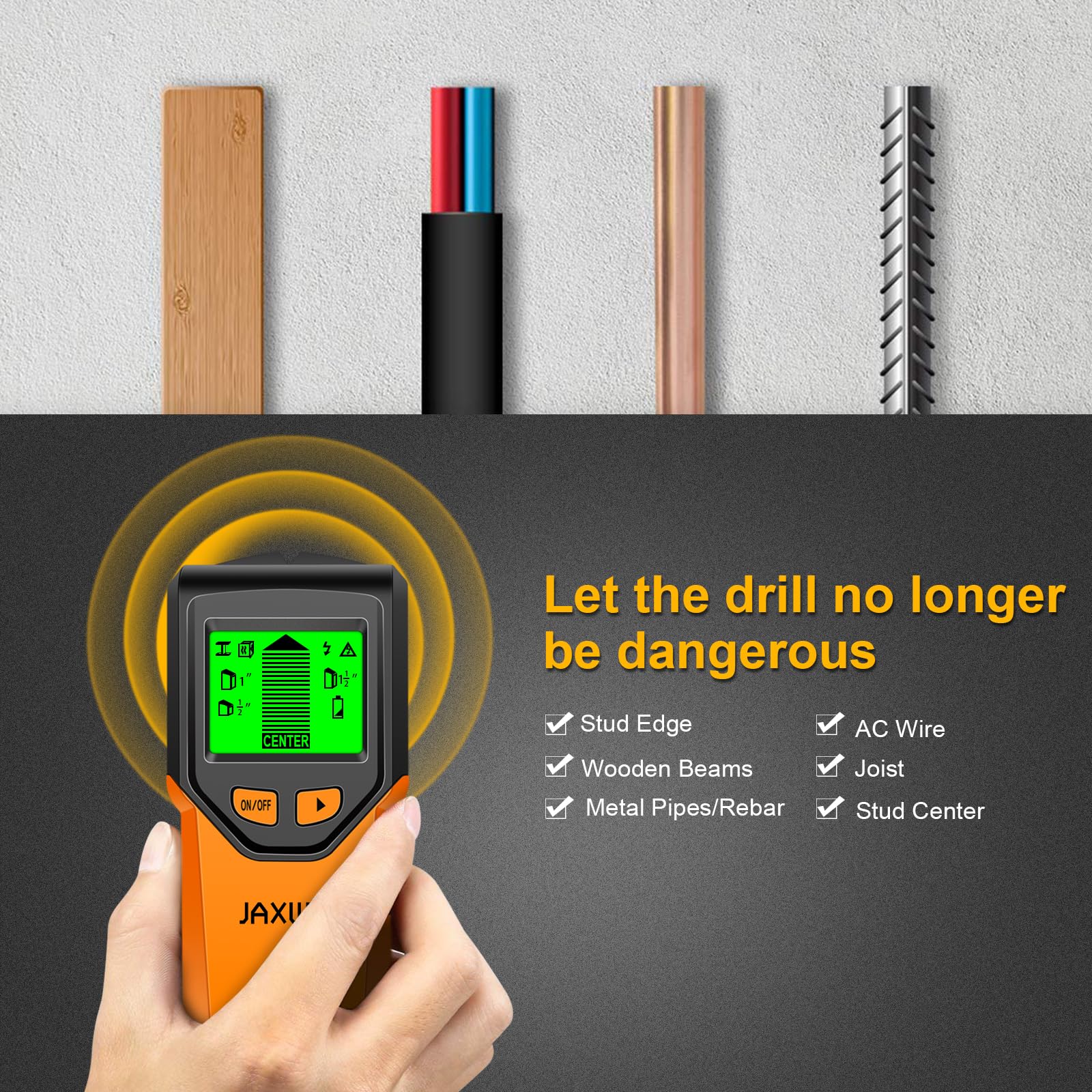 5 In 1 Metal Detector Wall Detector Wall Thickness Gauge Backlight Wall Stud Finder Electronic Wall Scanner Gold Finder 5 In 1 Metal Detector Wall Detector Wall Thickness Gauge Backlight Wall Stud Finder Electronic Wall Scanner Gold Finder