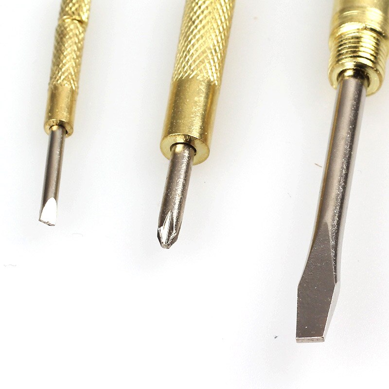 5 in 1 Mini Brass Screwdriver Hammer
