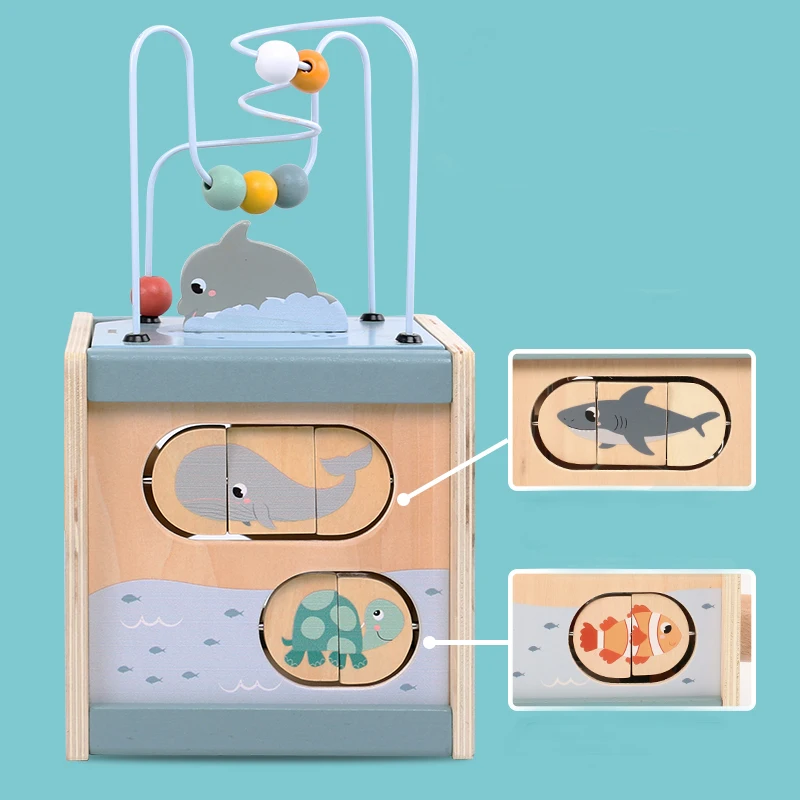 5-in-1 Wooden Montessori Busy Cube 5-in-1 Wooden Montessori Busy Cube
