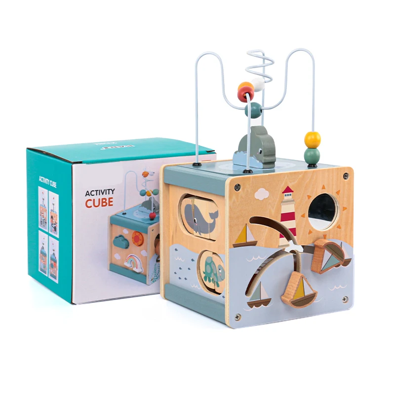 5-in-1 Wooden Montessori Busy Cube 5-in-1 Wooden Montessori Busy Cube