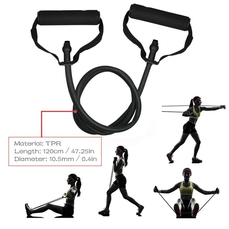 5 Levels Fitness Pull Rope Resistant Strap with Handle