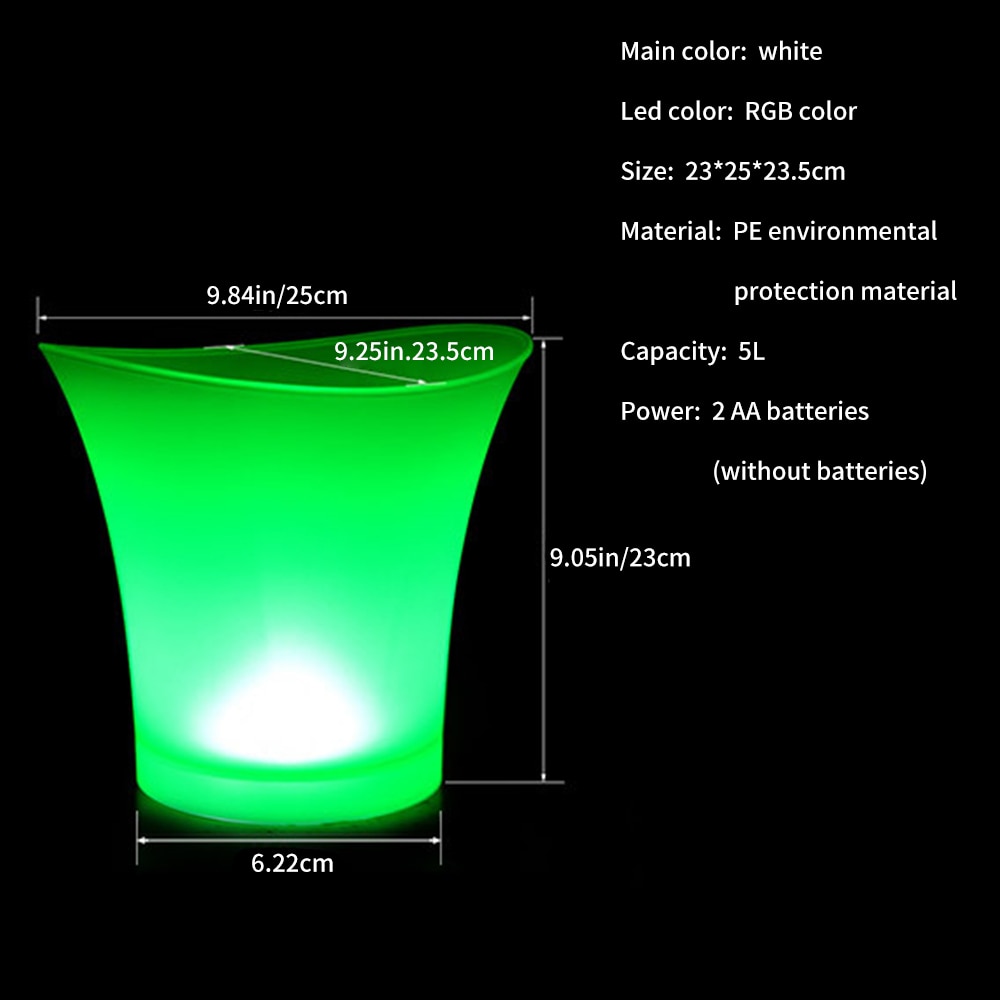 5 Liter Light Up Ice Bucket 5 Liter Light Up Ice Bucket