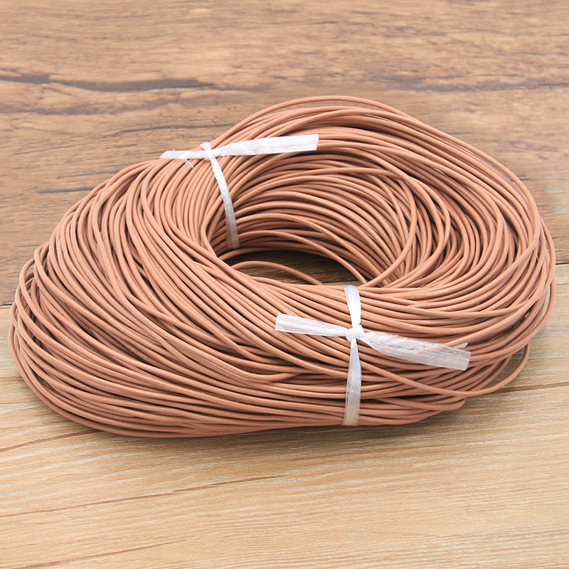 5 Meter Genuine Cow Leather Round Thong Cord DIY Bracelet Findings Rope String For Jewelry Making