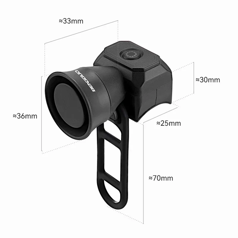 5 Mode Bike Electric Bell Horn Cycling USB Charging Motorcycle Ring Antitheft Waterproof Alarm Mountain Road Bicycle 5 Mode Bike Electric Bell Horn Cycling USB Charging Motorcycle Ring Antitheft Waterproof Alarm Mountain Road Bicycle