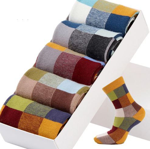 5 Pair/Lot Mens Striped Socks 5 Pair/Lot Mens Striped Socks