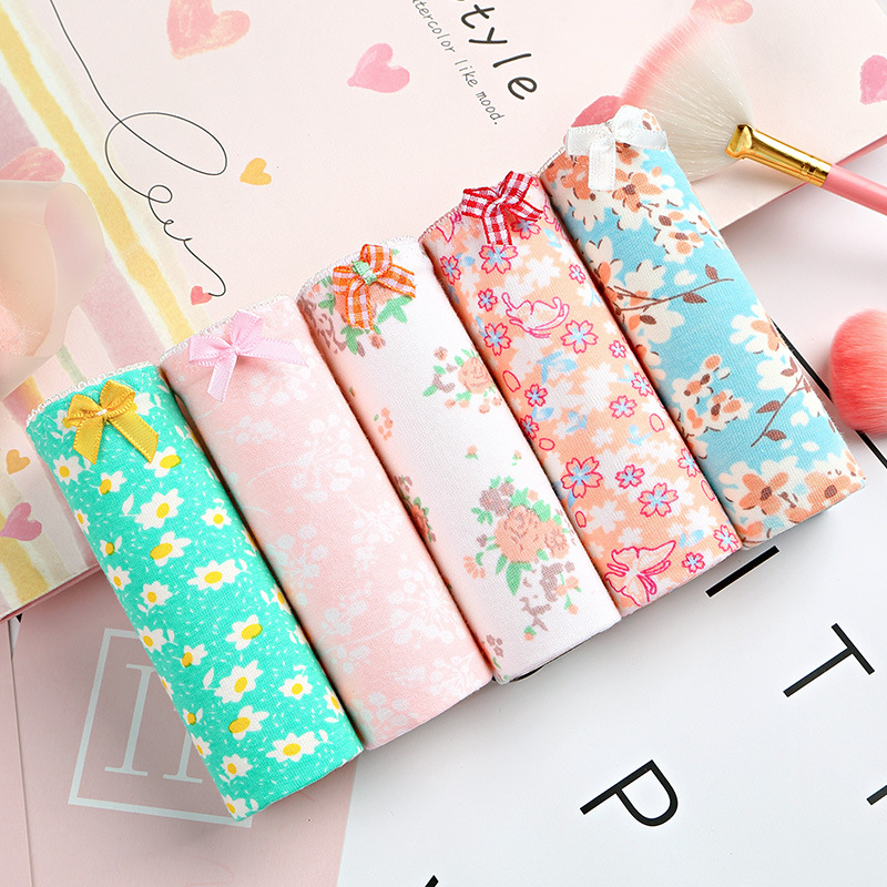 5 pcs Printed Breathable Underwear 5 pcs Printed Breathable Underwear