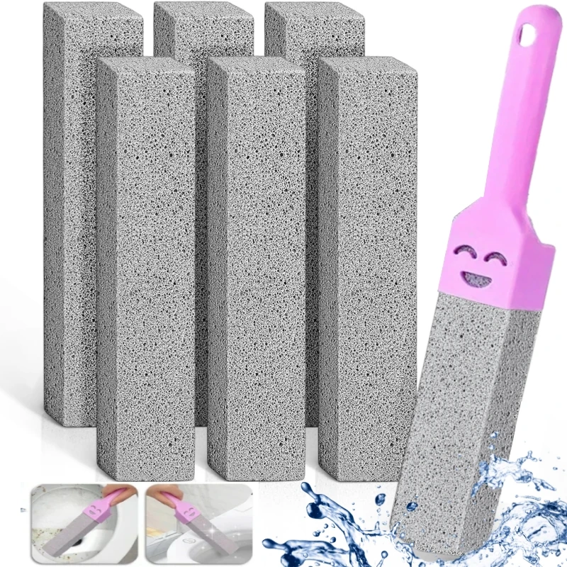 5 PCS Pumice Stone Cleaning Stick Seat Toilet Limescale Rust Stain Dirt Removal Brush Bathroom Tile Sink Household