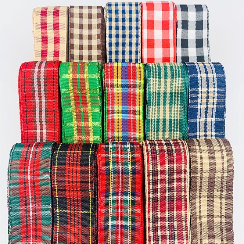 5 Yard Polyester Plaid Ribbon 5 Yard Polyester Plaid Ribbon