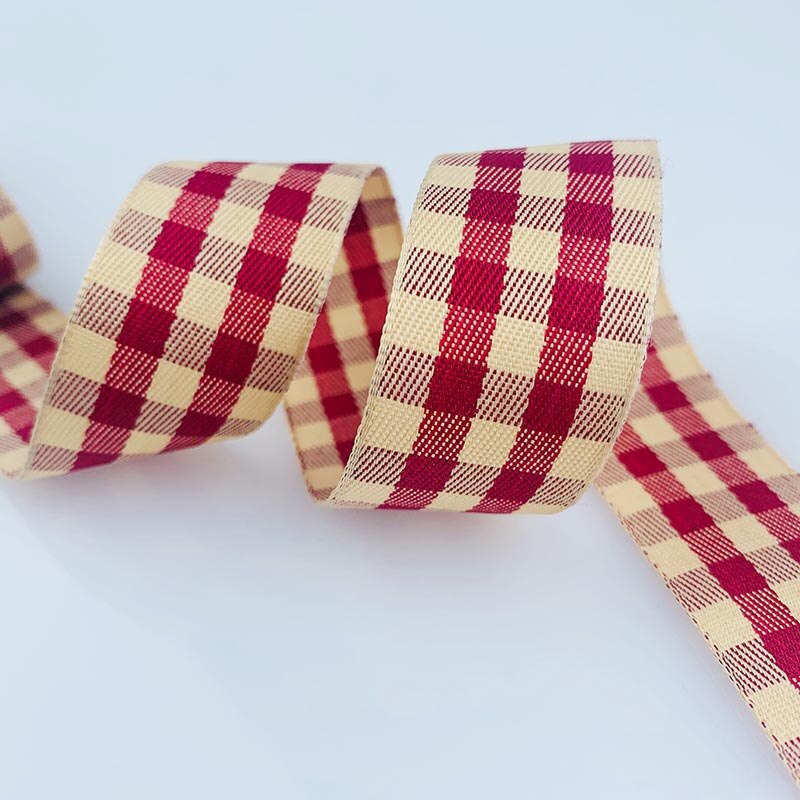 5 Yard Polyester Plaid Ribbon 5 Yard Polyester Plaid Ribbon