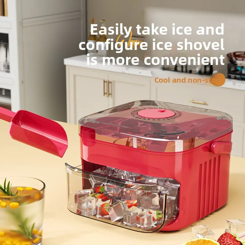 50-Cube Ice Maker with Easy Press Cap with Easy-press Lid Large Capacity Ice Cube Machine Reusable Food-grade Ice Cube 50-Cube Ice Maker with Easy Press Cap with Easy-press Lid Large Capacity Ice Cube Machine Reusable Food-grade Ice Cube