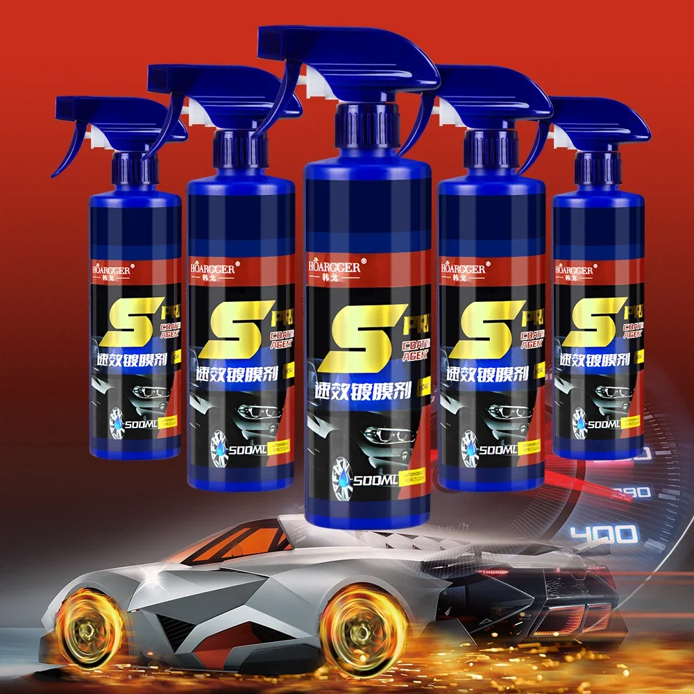 500ml 3 in 1 Car Paint Repair Ceramic Coating Spray Quick Nano-coating Spray Wax Automotive Hydrophobic Polish Paint