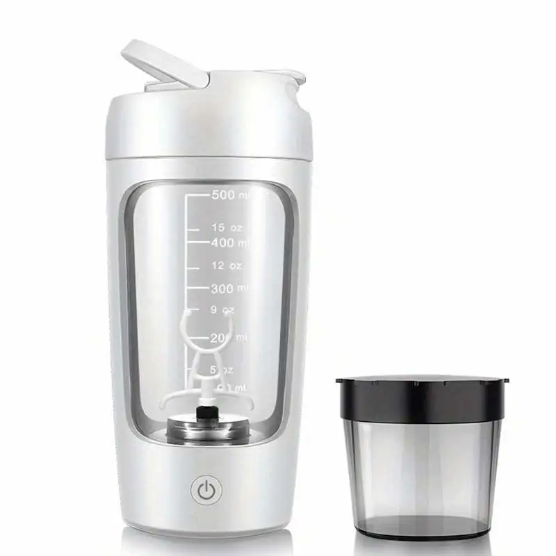 500ML Electric Protein Powder Mixing Cup Automatic Shaker Bottle Mixer Shake Bottle Milk Coffee Blender Kettle for Gym