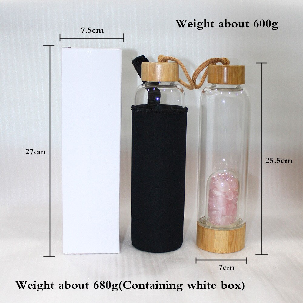 500ml Healing Crystal Infused Water Bottle