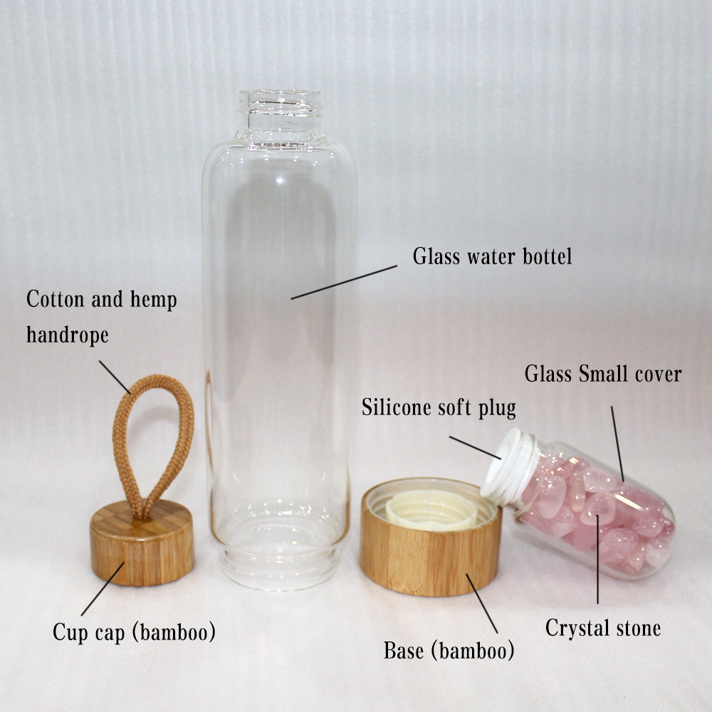 500ml Healing Crystal Infused Water Bottle