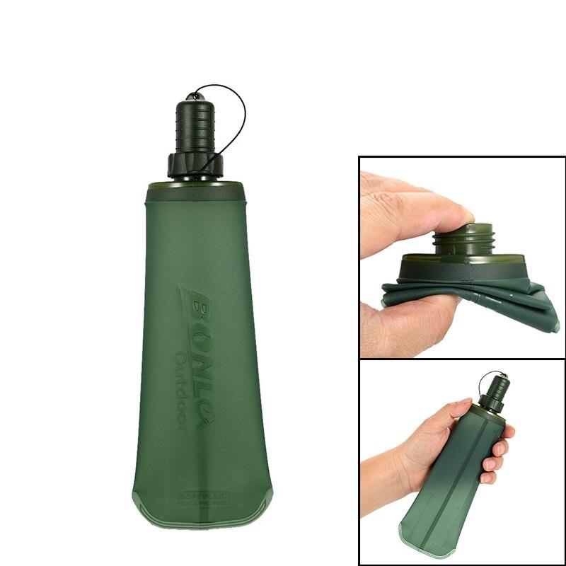 500ml TPU Outdoor Sport Bottle Folding Soft Flask Drink Water Bottle for Running Camping Hiking Bicycle Fitness Water 500ml TPU Outdoor Sport Bottle Folding Soft Flask Drink Water Bottle for Running Camping Hiking Bicycle Fitness Water