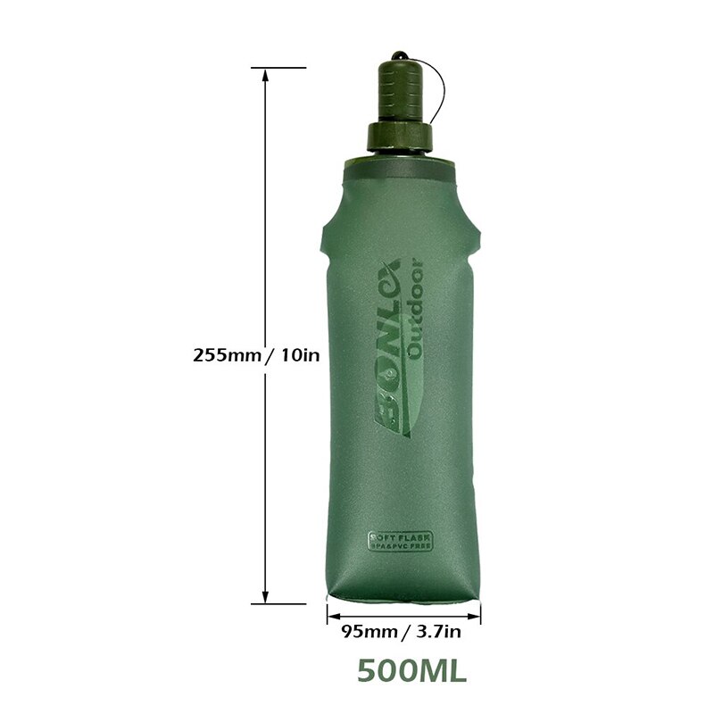 500ml TPU Outdoor Sport Bottle Folding Soft Flask Drink Water Bottle for Running Camping Hiking Bicycle Fitness Water 500ml TPU Outdoor Sport Bottle Folding Soft Flask Drink Water Bottle for Running Camping Hiking Bicycle Fitness Water