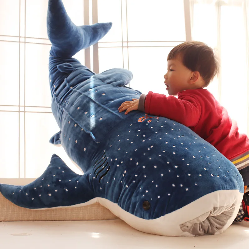 50/100CM Cartoon Blue Shark Stuffed Plush Toys Big Fish Whale Baby Soft Animal Pillow Dolls Children Birthday Gifts 50/100CM Cartoon Blue Shark Stuffed Plush Toys Big Fish Whale Baby Soft Animal Pillow Dolls Children Birthday Gifts