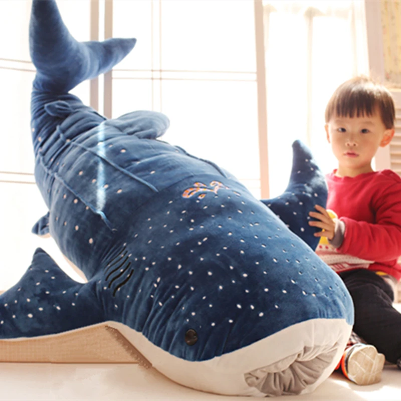 50/100CM Cartoon Blue Shark Stuffed Plush Toys Big Fish Whale Baby Soft Animal Pillow Dolls Children Birthday Gifts 50/100CM Cartoon Blue Shark Stuffed Plush Toys Big Fish Whale Baby Soft Animal Pillow Dolls Children Birthday Gifts