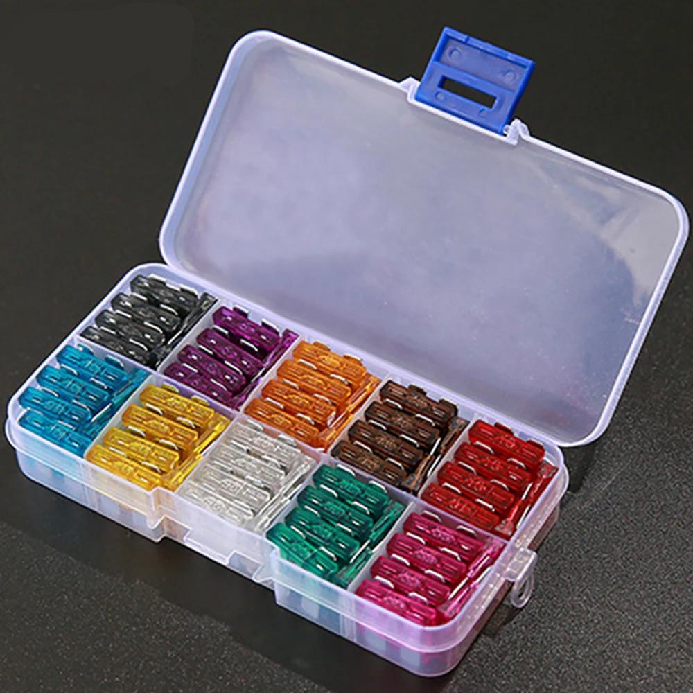 50/100pcs Car Fuse Assortment Set Profile Middle Size Blade Type Fuse Auto Car Truck 2-35A Fuse with Box Clip – HOLD 50/100pcs Car Fuse Assortment Set Profile Middle Size Blade Type Fuse Auto Car Truck 2-35A Fuse with Box Clip – HOLD