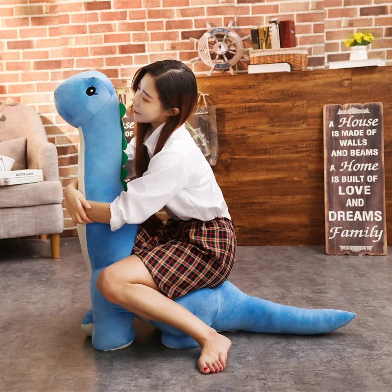 50/80cm Cuddly Dinosaur Tanystropheus Stuffed Toy Plush Dino Blue/Green/Pink Girls Boys Xmas Plushie Gift Birthday 50/80cm Cuddly Dinosaur Tanystropheus Stuffed Toy Plush Dino Blue/Green/Pink Girls Boys Xmas Plushie Gift Birthday
