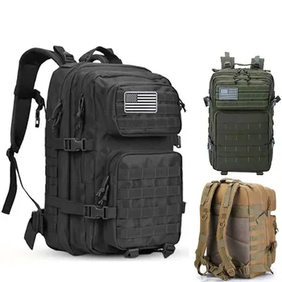 50L Tactical Backpack Travel Large Capacity Rucksacks Waterproof Outdoor Sports Multi-functional Bags