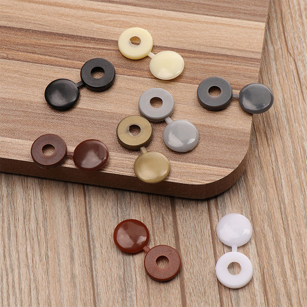 50pcs Practical Hinged Plastic Screw Fold Snap Protective Cap Button Nuts Cover Bolts Protect Furniture Decor 50pcs Practical Hinged Plastic Screw Fold Snap Protective Cap Button Nuts Cover Bolts Protect Furniture Decor