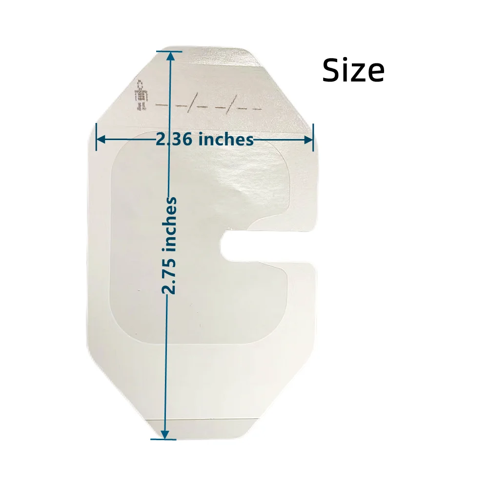 50pcs U Shaped Transparent Film Dressing Waterproof Wound Bandage Adhesive Patch Breathable Shower Shield Tattoo