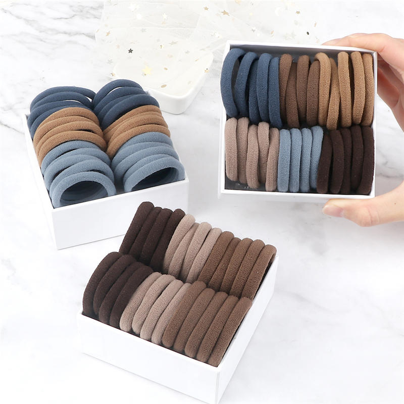 50PCS/Set Women Girls Basic Hair Bands 4cm Simple Solid Colors Elastic Headband Hair Ropes Ties Hair Accessories 50PCS/Set Women Girls Basic Hair Bands 4cm Simple Solid Colors Elastic Headband Hair Ropes Ties Hair Accessories