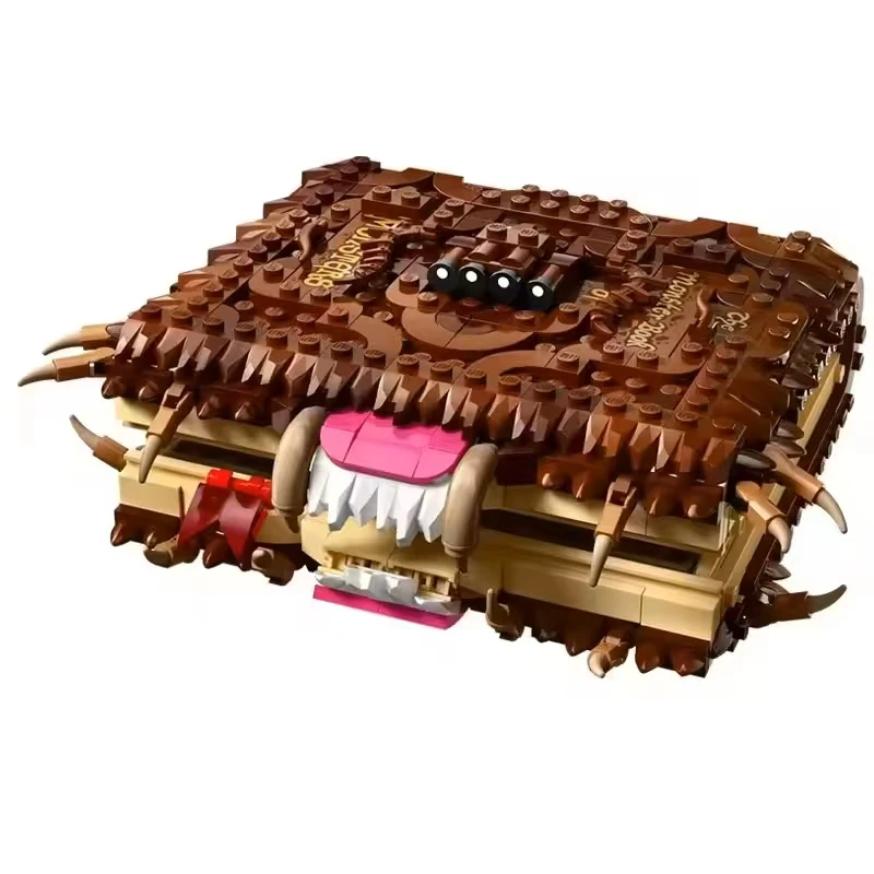 519PCS Chomping Monster Book of Monsters Building Block Model DIY 76449 Creative Puzzle Assembly Educational Toys