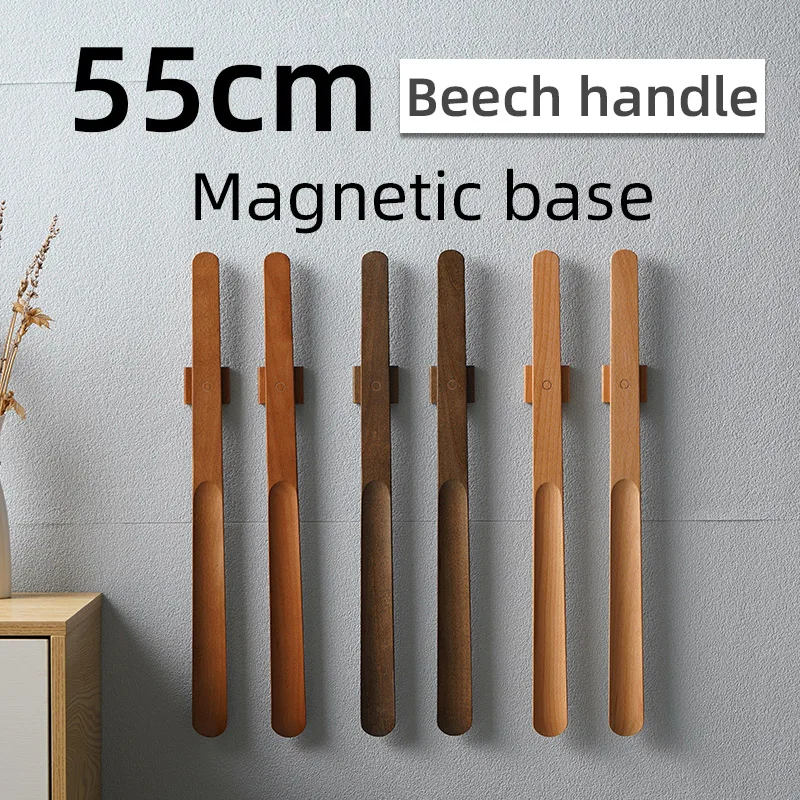 55CM Wooden Long Handle Magnetic Shoehorn Long Shoe Spoon Horn for Shoes Wear Shoe Easier 55CM Wooden Long Handle Magnetic Shoehorn Long Shoe Spoon Horn for Shoes Wear Shoe Easier